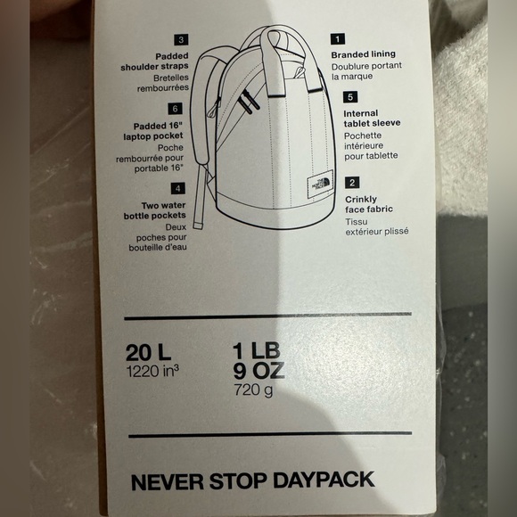 THE NORTH FACE Women's Never Stop Daypack - NWT - Picture 5 of 5